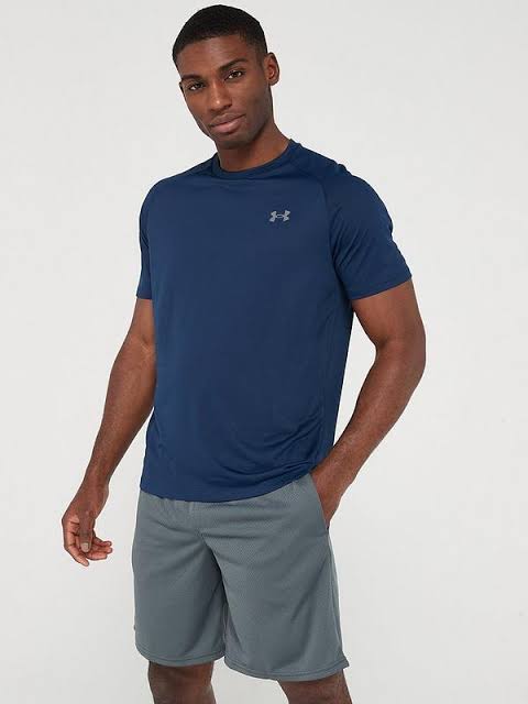 Men’s Under Armour HeatGear Fitted T-Shirt-Blue